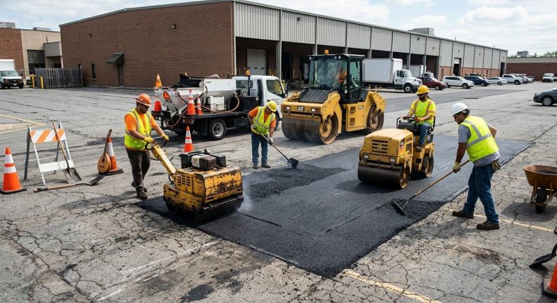 Asphalt Parking Lot Repair in Pasadena, CA