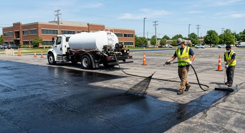 Church Parking Lot Sealcoating in Greenville, SC