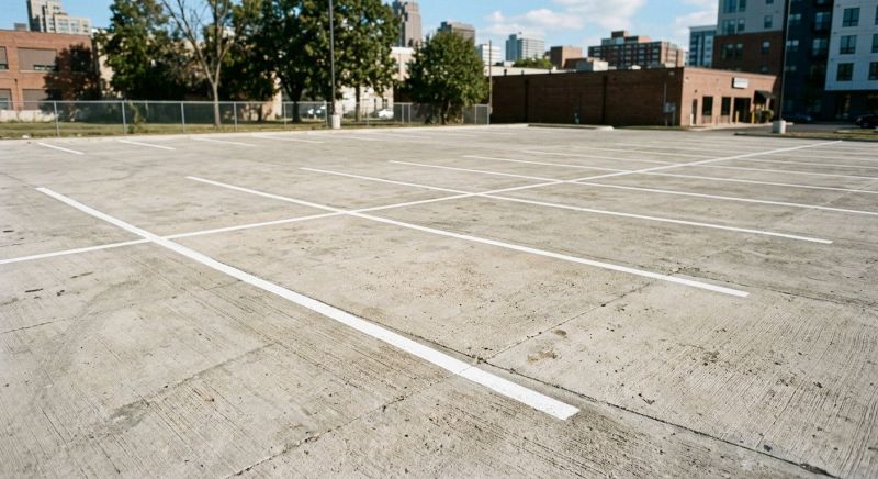 Concrete Parking Lot Striping in Suwanee, GA