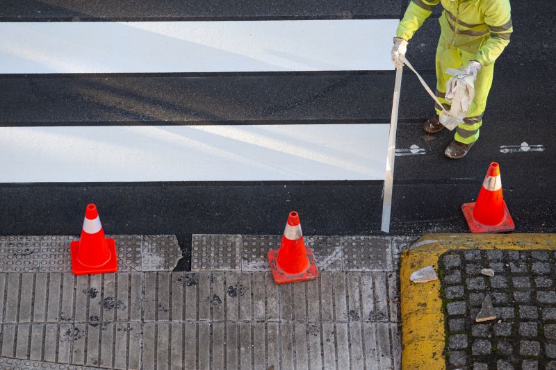 Crosswalk Marking Service in Roswell, GA