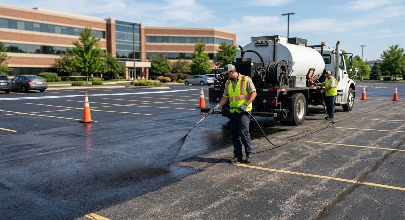 Lot Sealcoating in San Antonio, TX