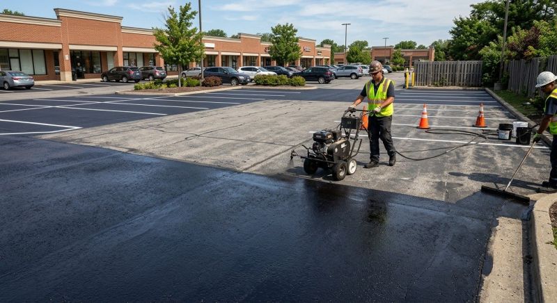 Parking Lot Sealcoating in Grand Rapids, MI