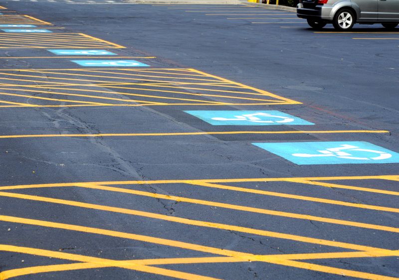 Parking Space Marking in Suwanee, GA